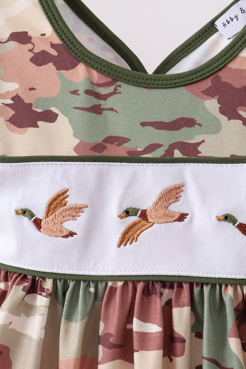 Duck Camo Embroidered Knit Bloomer Set
