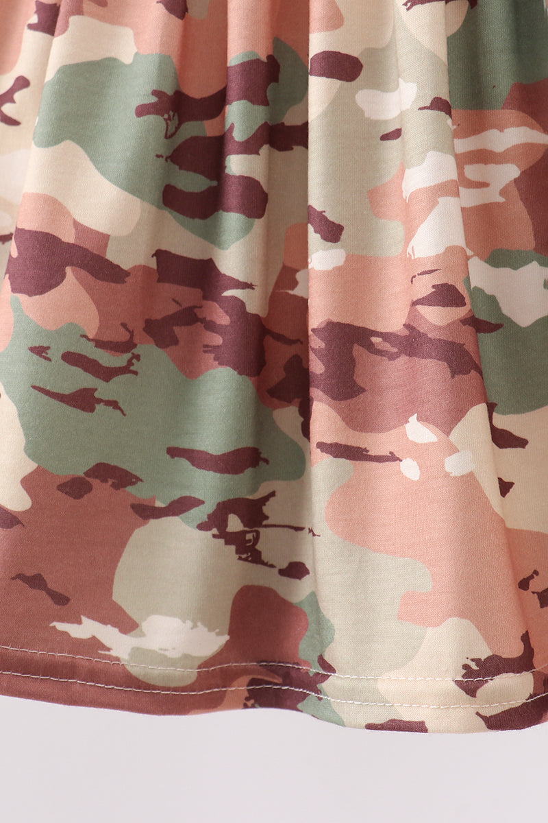 Duck Camo Embroidered Knit Bloomer Set