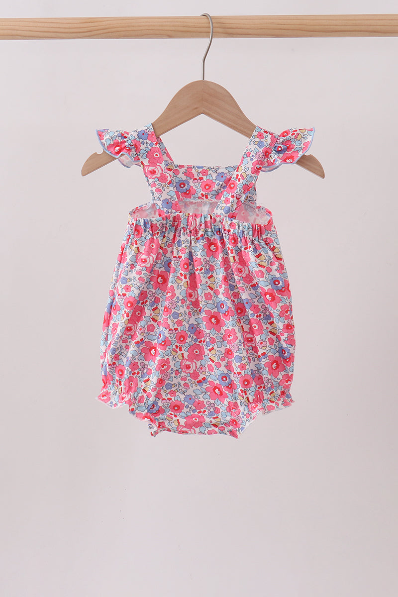 Pink Floral Knit Bubble