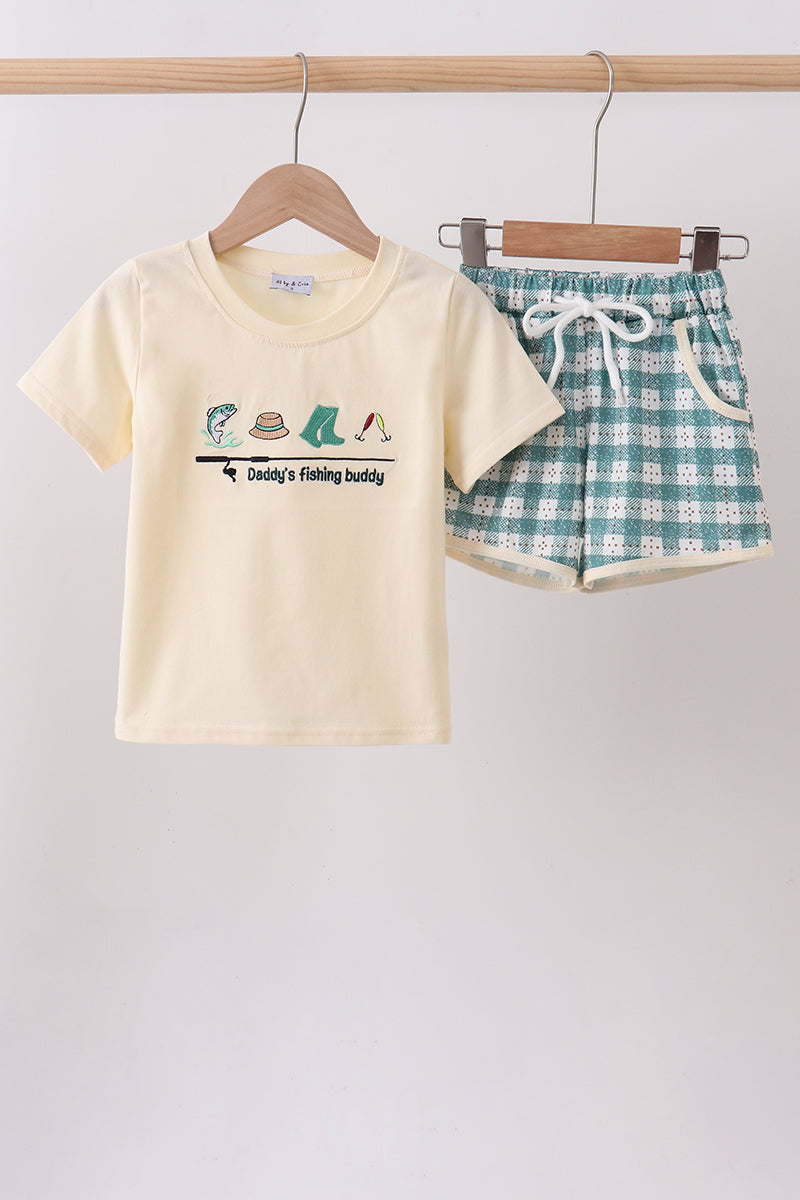 Green Fishing Buddy Knit Set