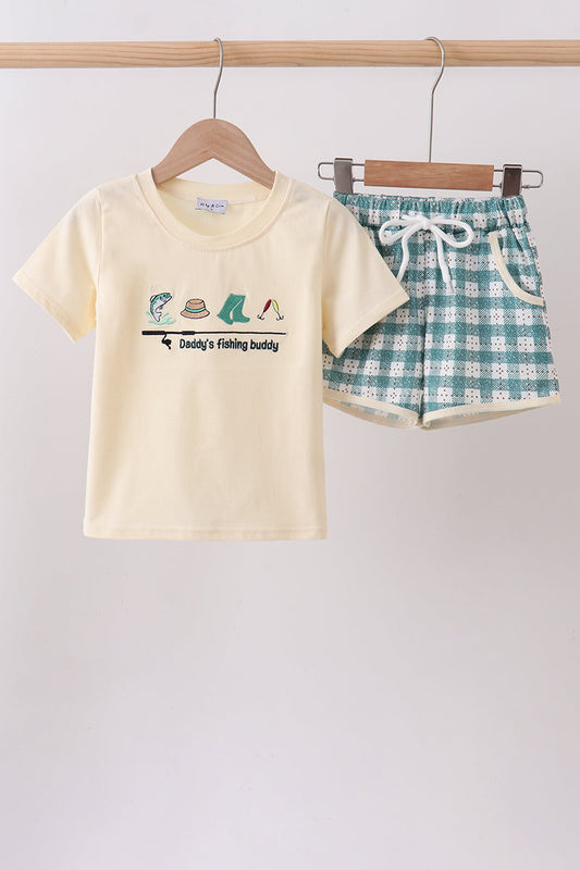 Green Fishing Buddy Knit Set