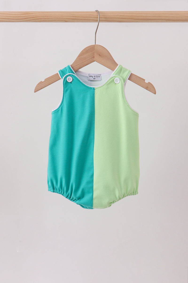 Blue Colorblock Knit Bubble