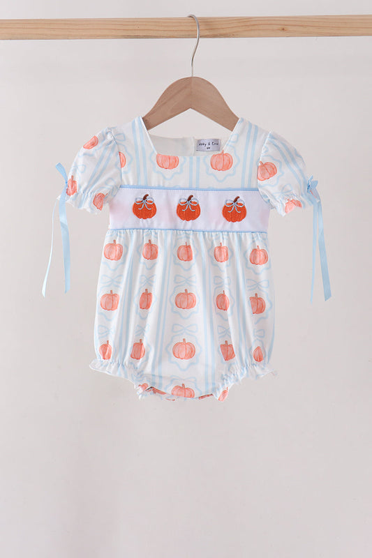 Blue Pumpkin Embroidery Bubble